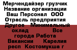 Мерчендайзер-грузчик › Название организации ­ Ваш Персонал, ООО › Отрасль предприятия ­ Другое › Минимальный оклад ­ 40 000 - Все города Работа » Вакансии   . Карелия респ.,Костомукша г.